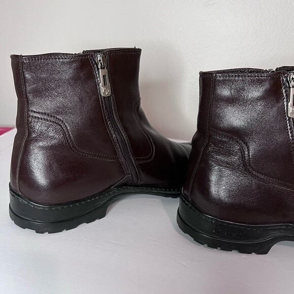 Men's Roberto Rossi Dark Brown Leather Chelsea Ankle Lined Boots Size 42 - Picture 5 of 12